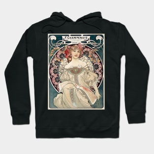 Floral Woman Vintage Poster 1898 Hoodie